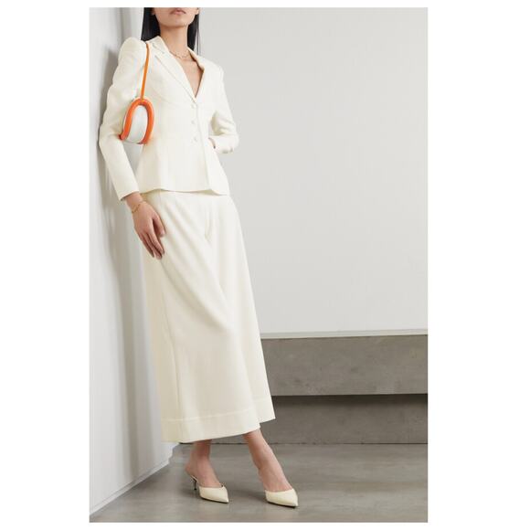 STAUD Carson Paneled Stretch-Crepe Blazer Size Medium - Picture 1 of 12